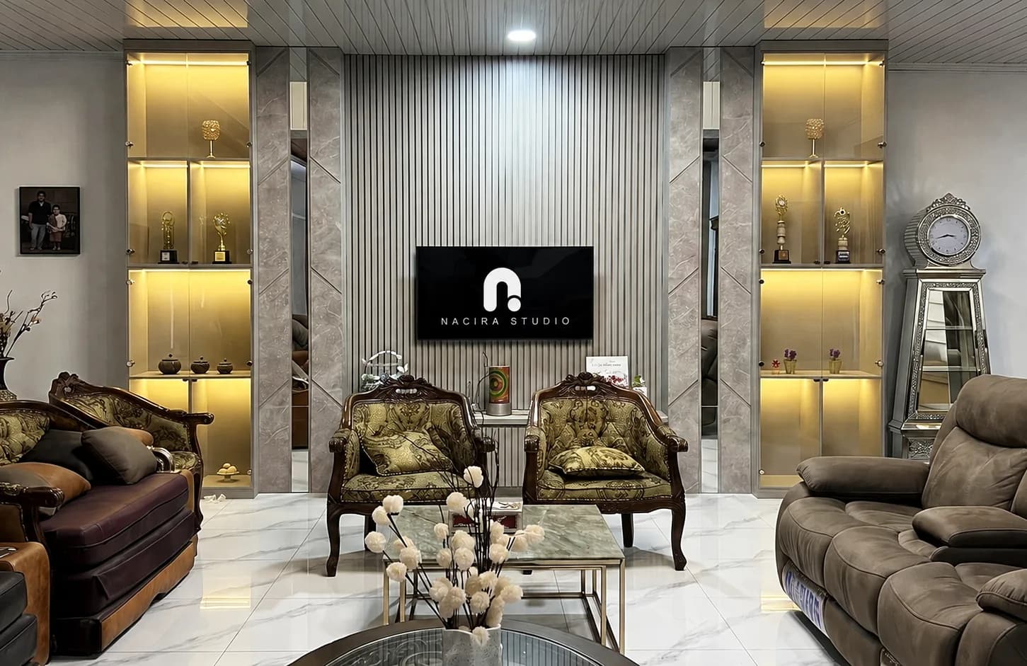 Hasil pengerjaan renovasi interior arsitektural karya NACIRA STUDIO