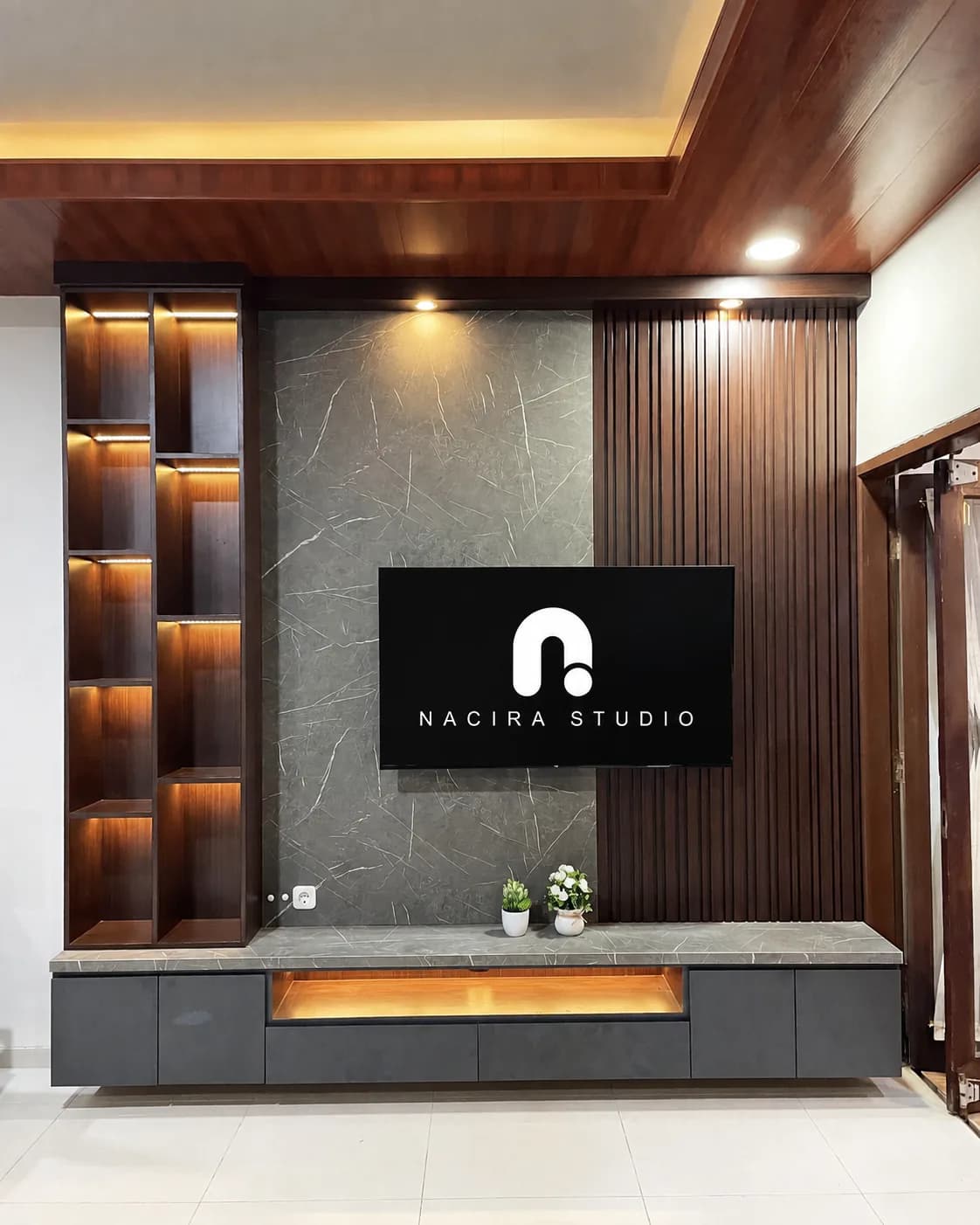 Presisi finishing permukaan material dan pertukangan NACIRA STUDIO
