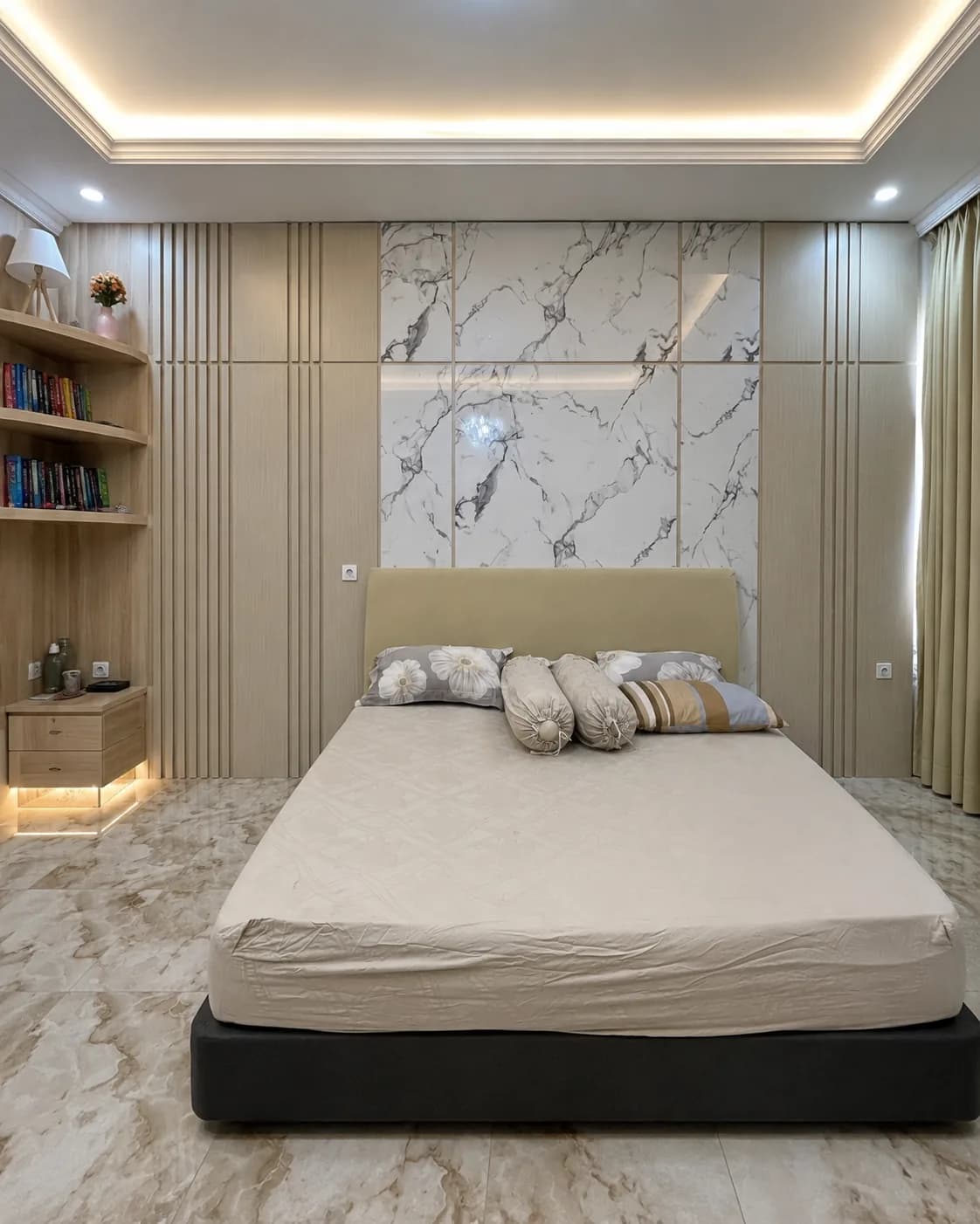Perspektif komprehensif penataan spasial Master Bedroom Suite